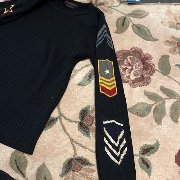 Jaeger wool combat patches sweater - Picture 5 of 8